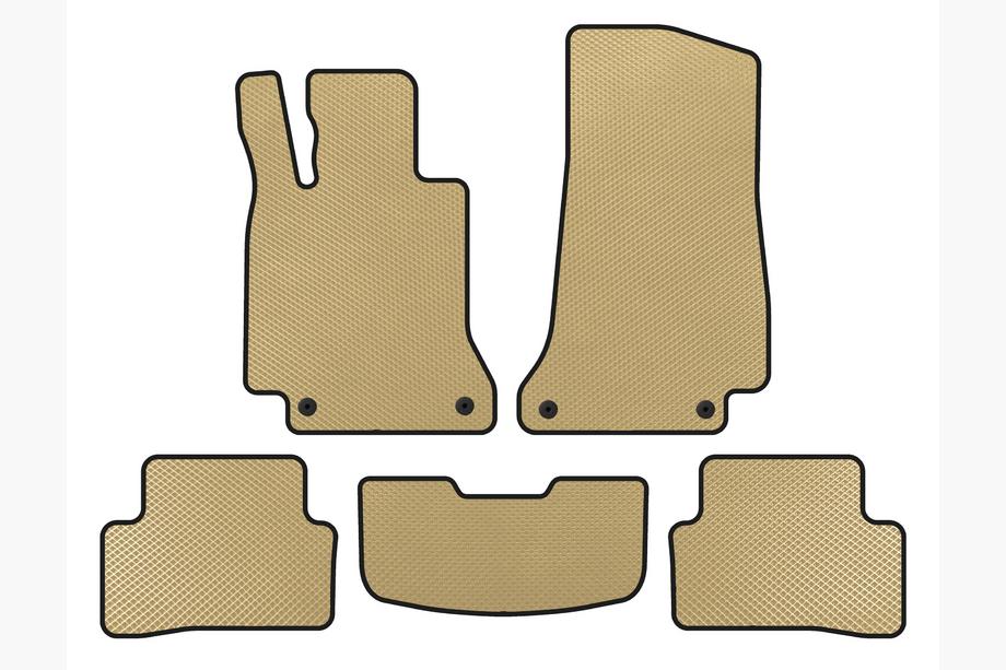 Mercedes C-class W205 2014-2021 EVA Floor Mats (SD, Beige) Image