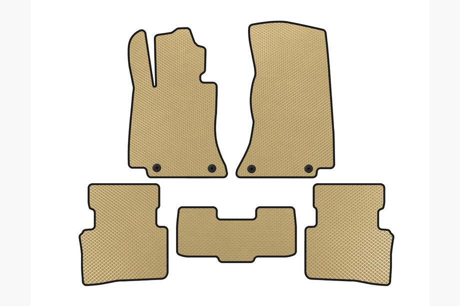 Mercedes C-class W206 2022- EVA Floor Mats (SD, Beige) Image