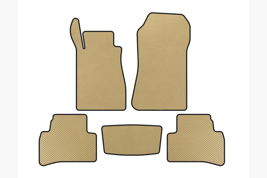 Mercedes CLK W208 1997-2002 EVA Floor Mats (Coupe, Beige) Image