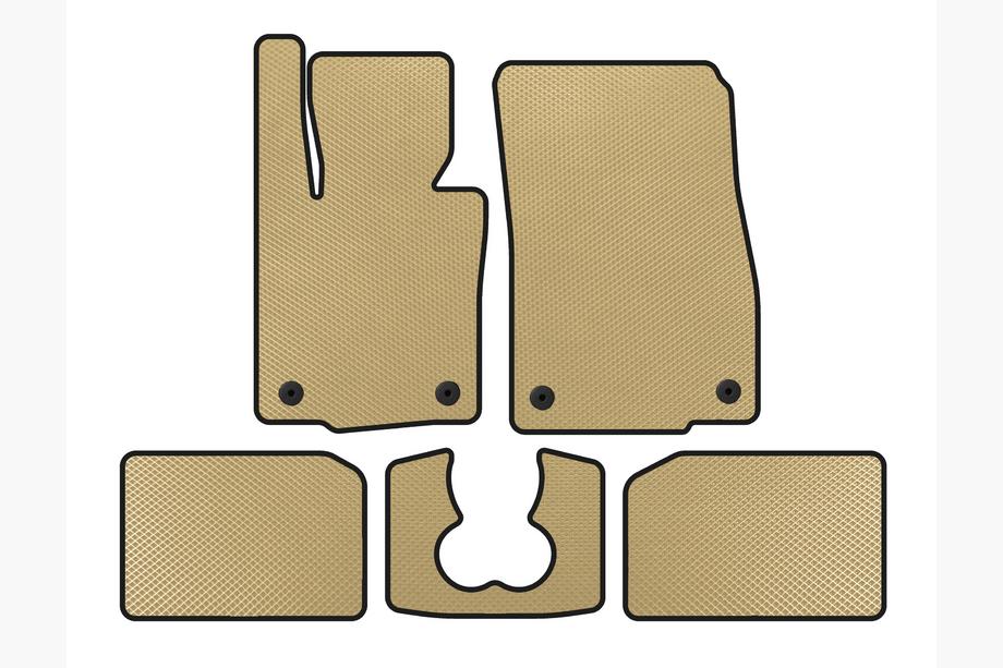 Mini Cooper F55/56/57 2014-2023 EVA Floor Mats (for S F55, 5-Door, Beige) Image