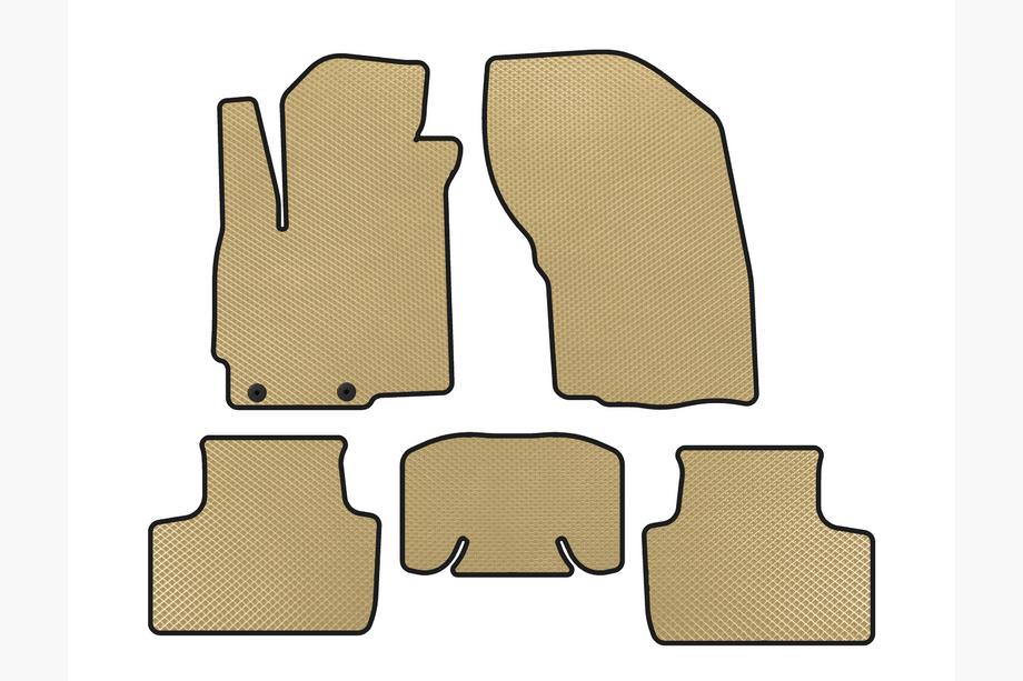 Mitsubishi ASX 2010-2023 EVA Floor Mats (2019-2023, Beige) Image