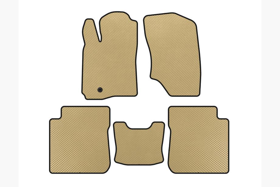Mitsubishi Outlander 2001-2006 EVA Floor Mats (Beige) Image
