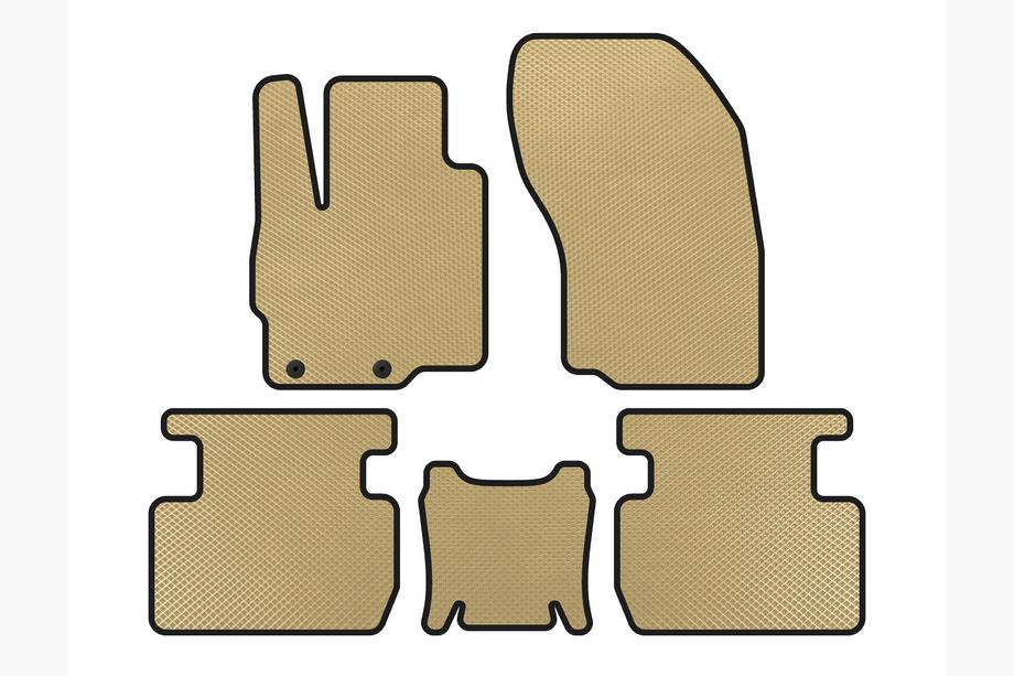Mitsubishi Outlander 2021- EVA Floor Mats (Beige) Image