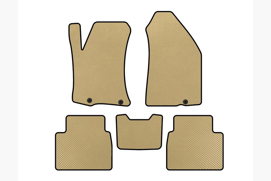 Nissan Altima 2012-2018 EVA Floor Mats (SD, Beige) Image
