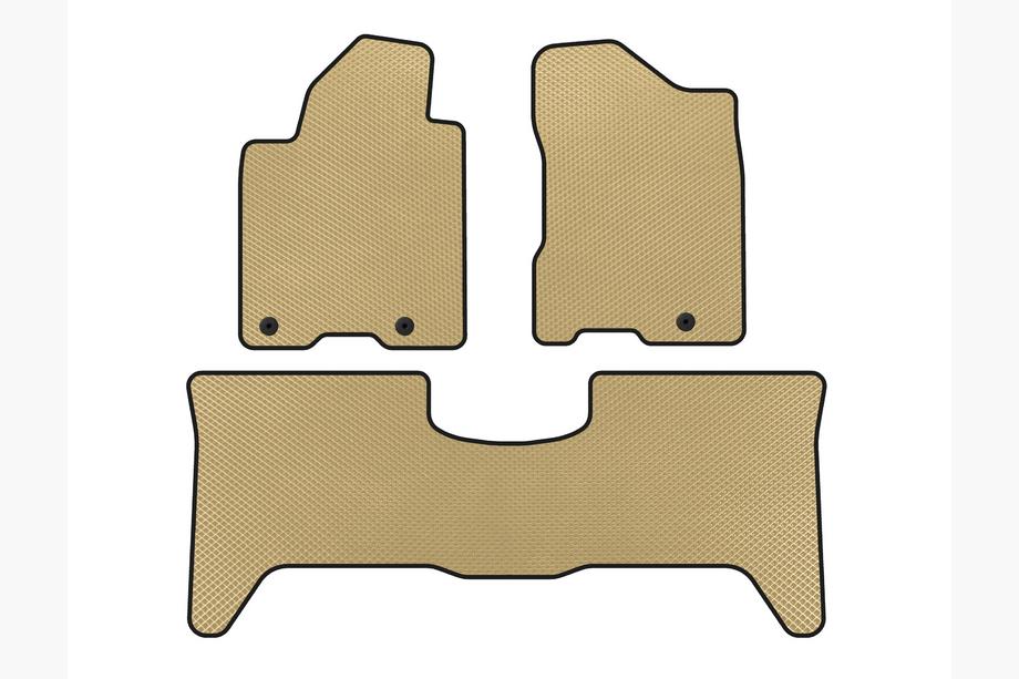 Nissan Armada 2003-2015 EVA Floor Mats (2 Rows, 2003-2008, Beige) Image