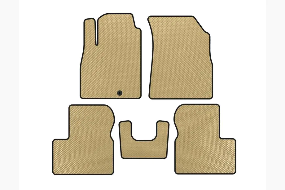 Nissan Micra K13 2011-2016 EVA Floor Mats (Beige) Image