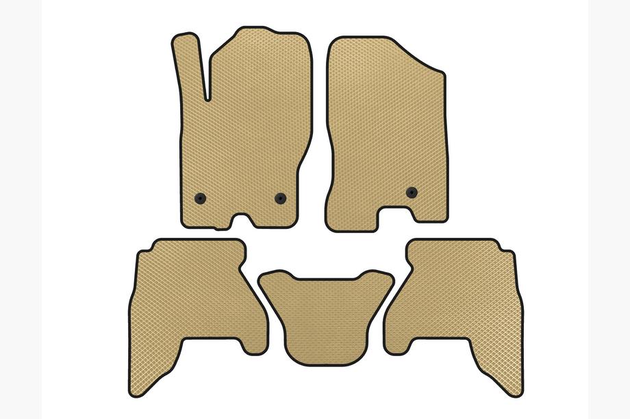Nissan Pathfinder R51 2005-2014 EVA floor mats (2 rows, Beige, 2010-2014) Image