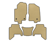 Nissan Pathfinder R51 2005-2014 EVA V2 Floor Mats (2 Rows, Beige, 2010-2014) photo 1