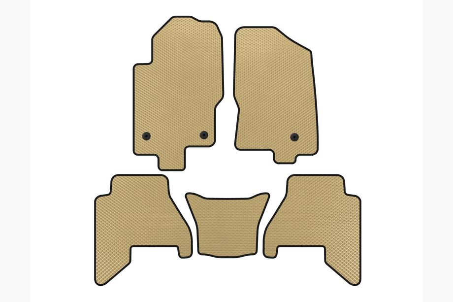 Nissan Pathfinder R51 2005-2014 EVA V2 Floor Mats (2 Rows, Beige, 2010-2014) Image