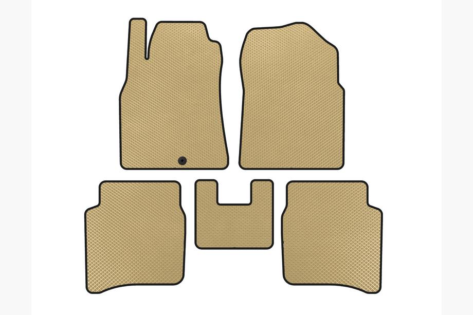 Nissan Primera P12 2002–2007 EVA Floor Mats (SD, Beige) Image