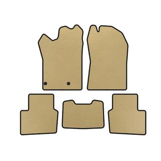 EVA Floor Mats (Hybrid, Beige) Nissan Qashqai 2021-