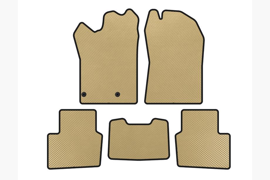 Nissan Qashqai 2021- EVA Floor Mats (Hybrid, Beige) Image