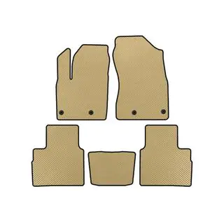 EVA Floor Mats (5-Seater, Beige)