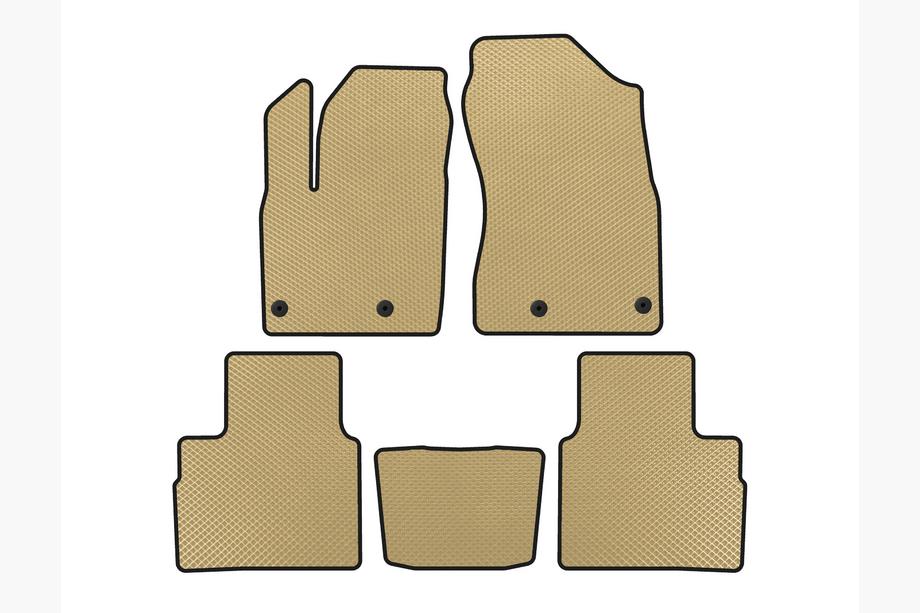 Nissan X-trail T33/Rogue 2022- EVA Floor Mats (5-Seater, Beige) Image
