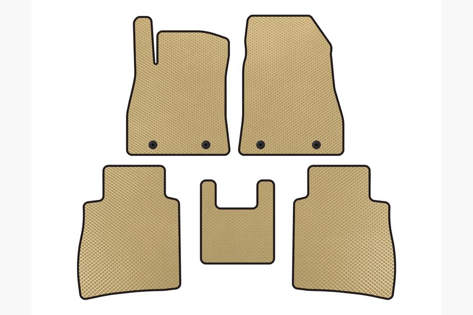 Nissan Sentra 2012-2019 EVA Floor Mats (SD, Beige) Image