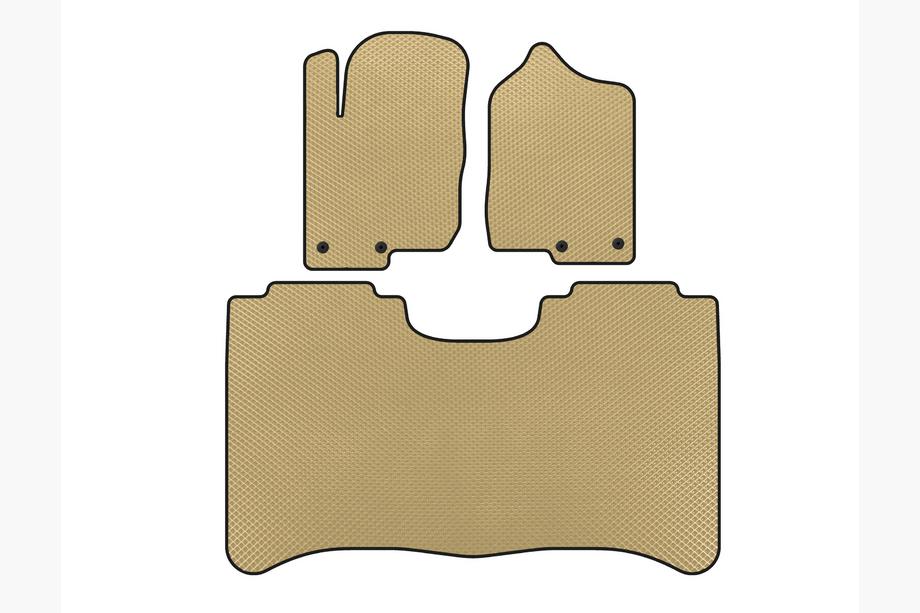 Nissan Titan 2004-2011 EVA Floor Mats (Beige) Image