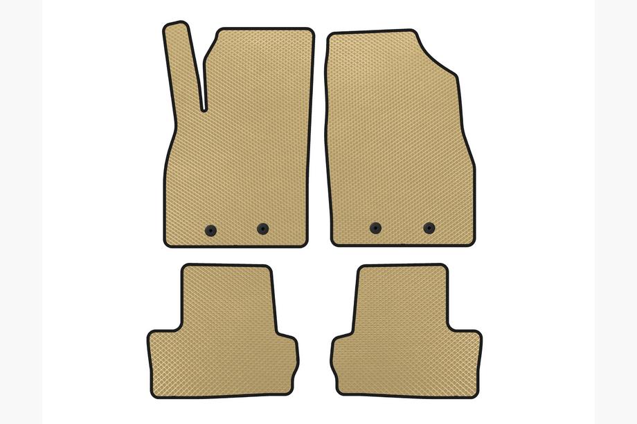 Opel Ampera 2011-2016 EVA Floor Mats (LB, Hybrid, Beige) Image