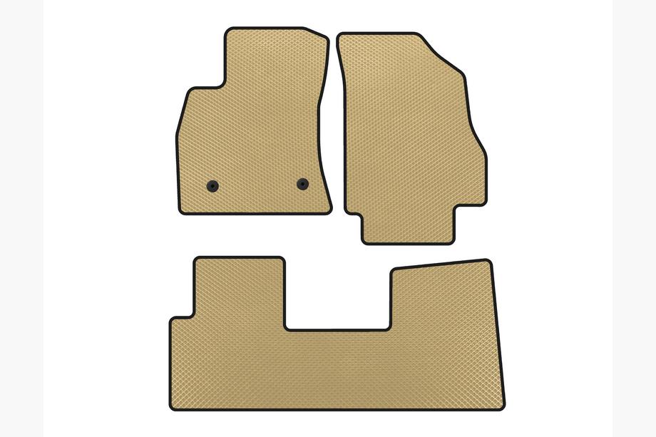 Opel Combo 2012-2018 EVA Floor Mats (Beige) Image