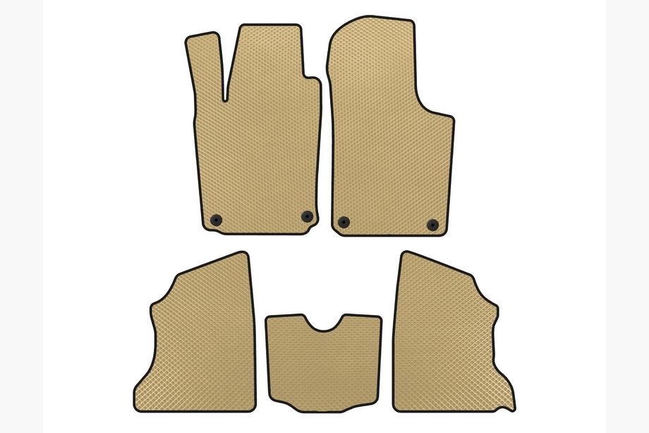 Opel Combo 2002–2012 EVA Floor Mats (Beige) Image