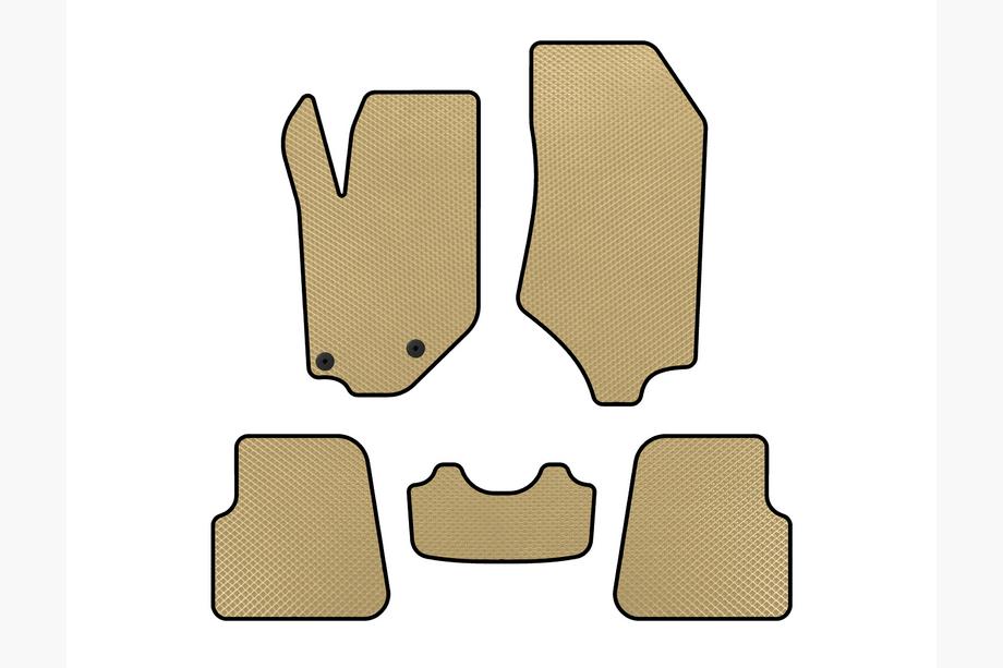 Opel Corsa F 2019- EVA Floor Mats (HB, 5-Door, Beige) Photo 1