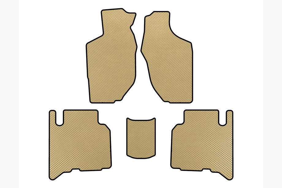 Opel Frontera 1998-2003 EVA Floor Mats (5-Door, Beige) Image