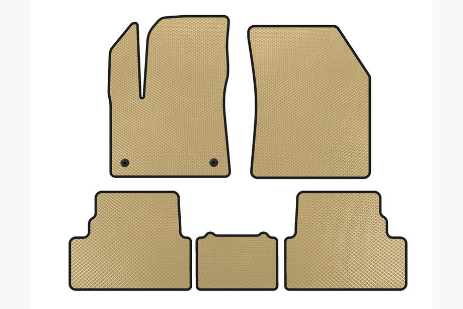 Opel Grandland X 2017- EVA Floor Mats (2017-2021, Beige) Image