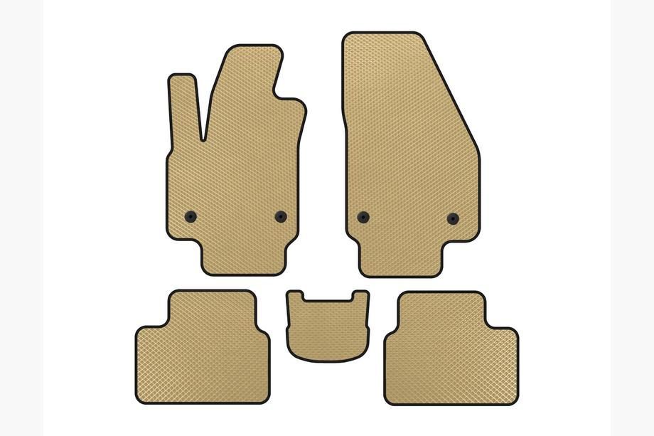 Opel Meriva 2010-2017 EVA Floor Mats (Beige) Image