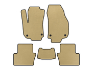 Opel Zafira B 2005–2011 EVA Floor Mats (2 Rows, Beige) photo 1