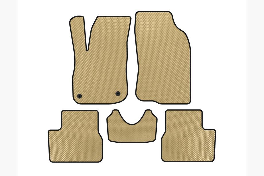 Peugeot 2008 2013-2019 EVA Floor Mats (Beige) Image
