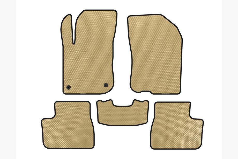 Peugeot 208 2012-2019 EVA Floor Mats (Beige) Image