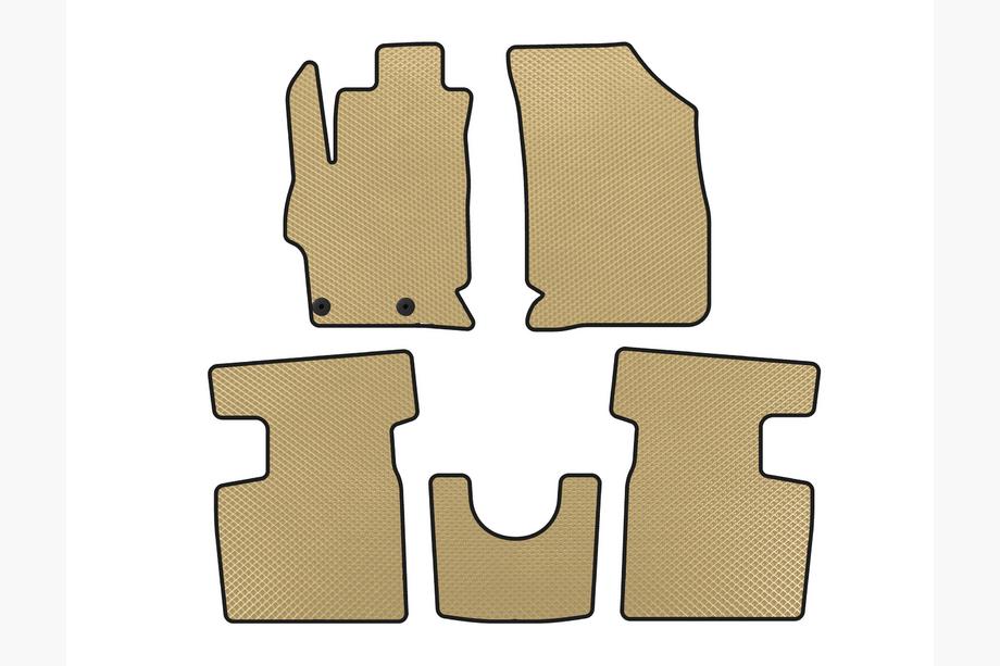 Peugeot 301 2012- EVA Floor Mats (2017+, SD, Beige) Image