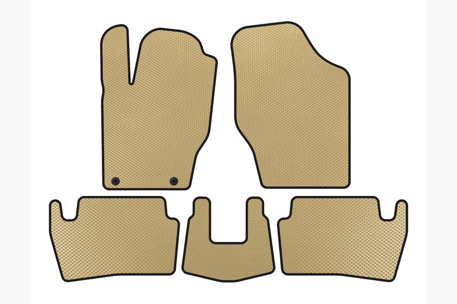 Peugeot 307 2001-2008 EVA Floor Mats (2001-2005, HB, 5-Door, Beige) Photo 1