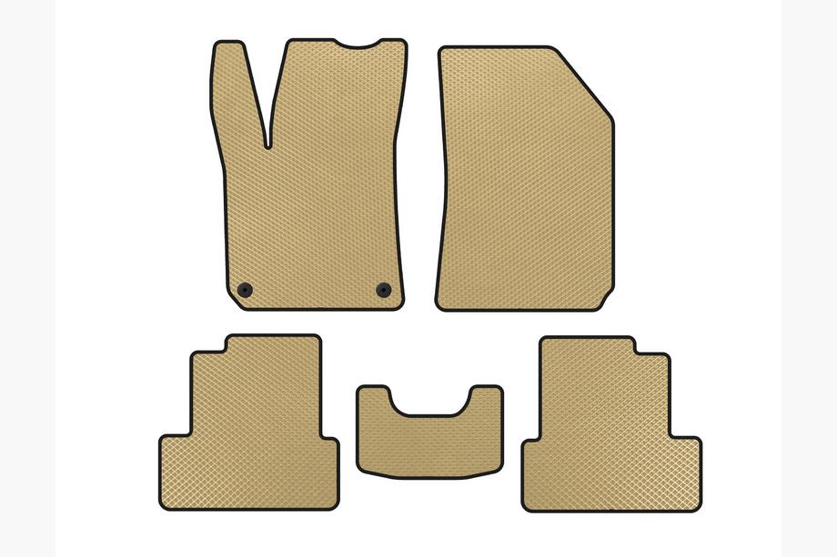 Peugeot 308 2014-2021 EVA Floor Mats (Beige) Image