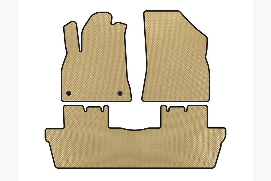 Peugeot 5008 2009-2016 EVA Floor Mats (Beige) Image
