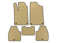 Peugeot 607 1999-2010 EVA Floor Mats (SD, Beige) photo 1