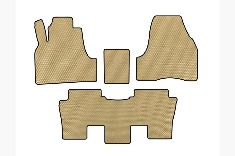 Peugeot 807 2002-2014 EVA Floor Mats (Beige) Photo 1