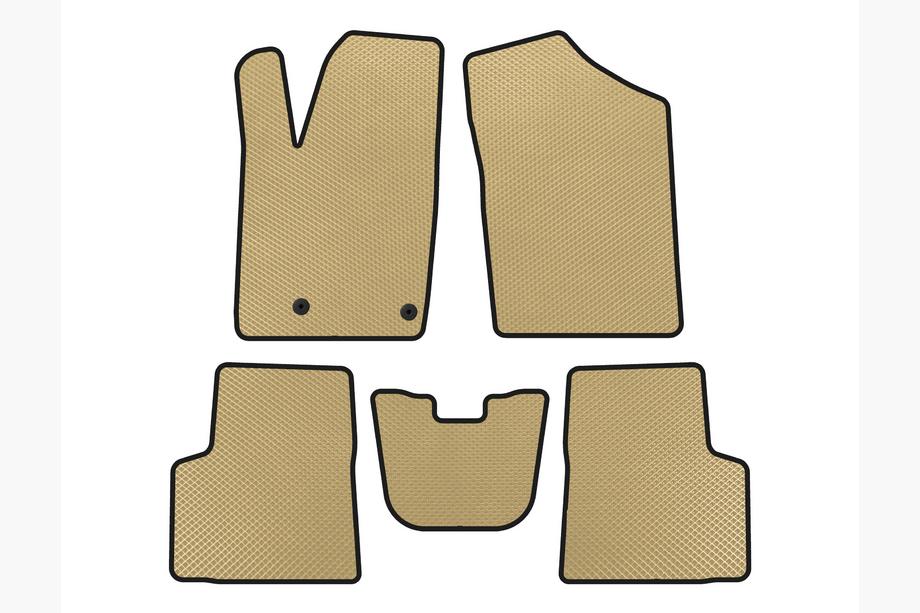 Peugeot Partner 1996-2008 EVA Floor Mats (Beige) Image