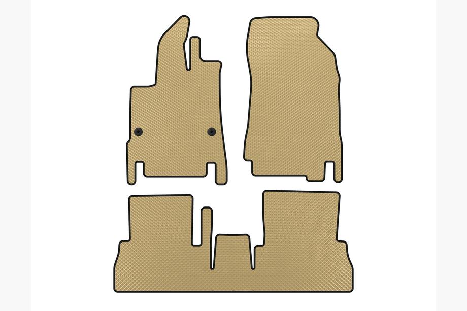 Peugeot Partner/Rifter 2019- EVA Floor Mats (7-Seater/Long Wheelbase, Beige) Image