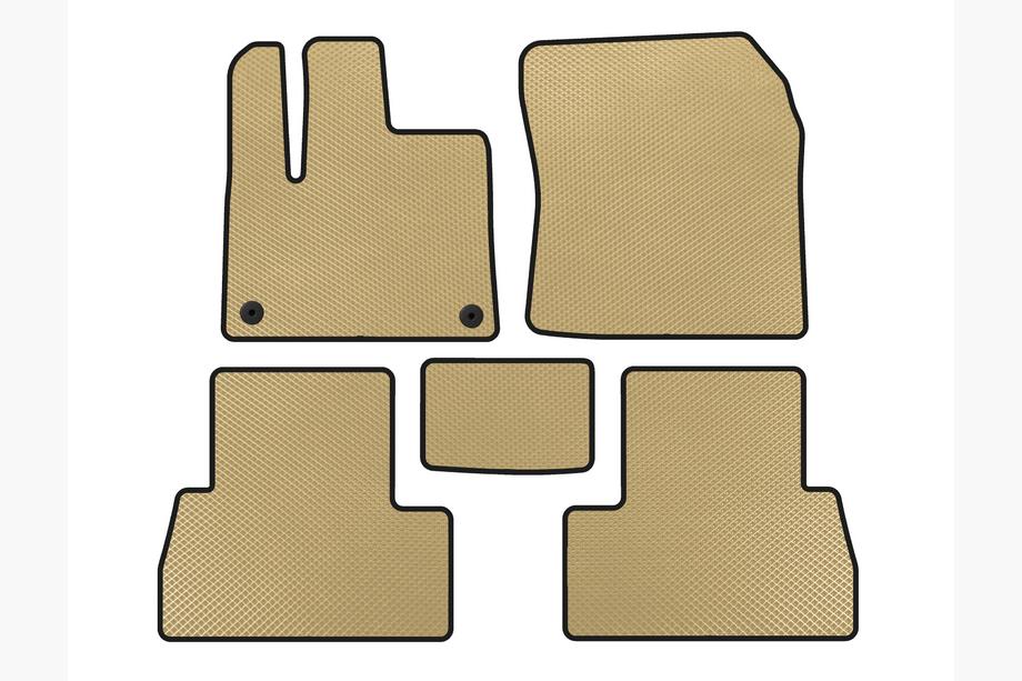Peugeot Partner/Rifter 2019- EVA Floor Mats (Long Wheelbase, Beige) Image