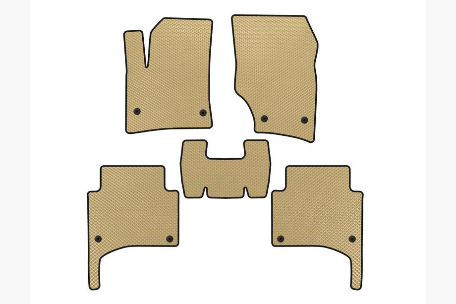 Porsche Cayenne 2003–2010 EVA Floor Mats (Beige) Image