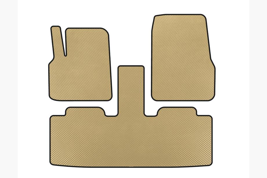 Renault Espace 2002-2014 EVA Floor Mats (2 Rows, 7-Seater, Beige) Image
