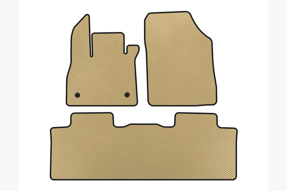 Renault Espace 2014- EVA Floor Mats (5-Seater, Beige) Image