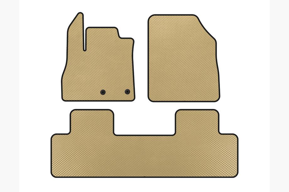 Renault Scenic/Grand 2016–2025 EVA Floor Mats (5-Seater, Beige) Image