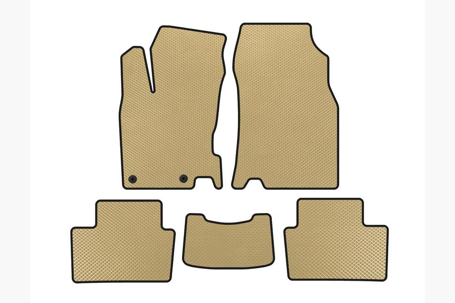 Renault Kadjar 2015-2022 EVA Floor Mats (2015-2018, Beige) Image