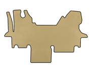 Renault Master 1998-2010 EVA Floor Mats (2003-2010, Beige) photo 1