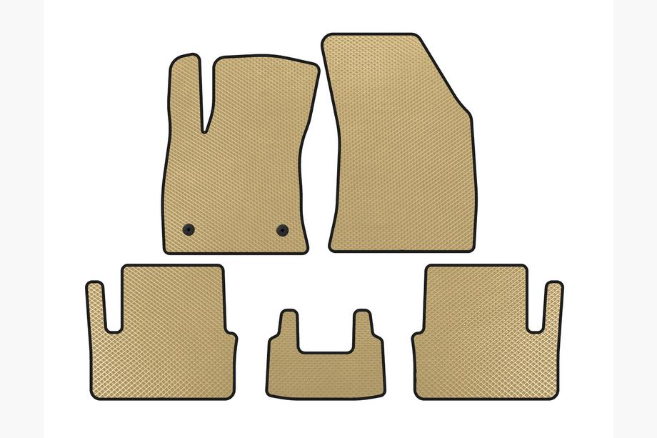 Renault Megane IV 2016-2025 EVA Floor Mats (HB, Beige) Image