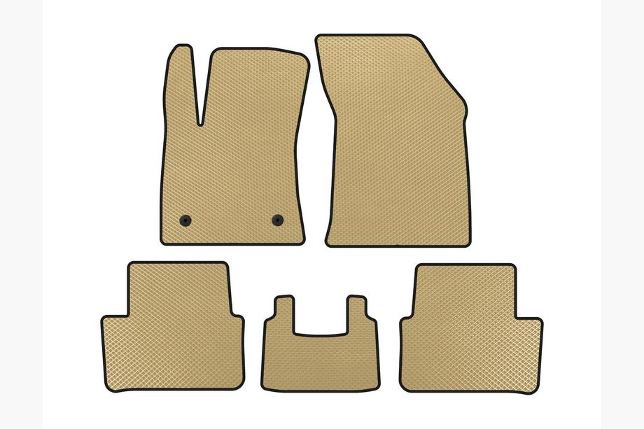 Renault Megane IV 2016-2025 EVA Floor Mats (2016-2020, SW, Beige) Photo 1