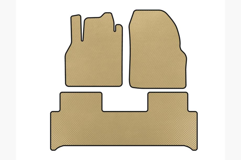 Renault Scenic/Grand 2003-2009 EVA Floor Mats (Beige) Image