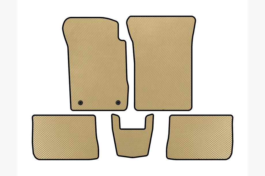 Renault Symbol 2008-2013 EVA Floor Mats (SD, Beige) Image