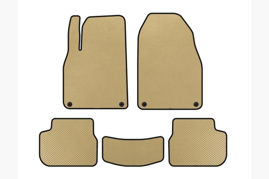 Saab 9-3 2002-2014 EVA Floor Mats (Beige) Photo 1